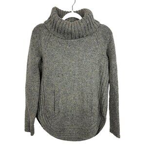 Cynthia Rowley Turtleneck Pullover‎ Sweater Wool Blend Grey Size Medium